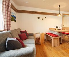 Wohnzimmer der Ferienwohnung Grüntenblick