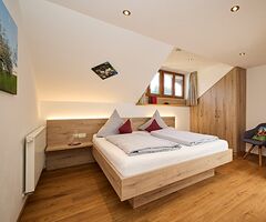 Schlafzimmer der Ferienwohnung Gipfelblick