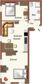 Grundriss der Ferienwohnung Hochgratblick im Oberallgäu