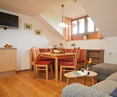 Sitzecke in der Ferienwohnung Gipfelblick